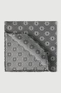Brunello Cucinelli Silk pocket square with medallion design