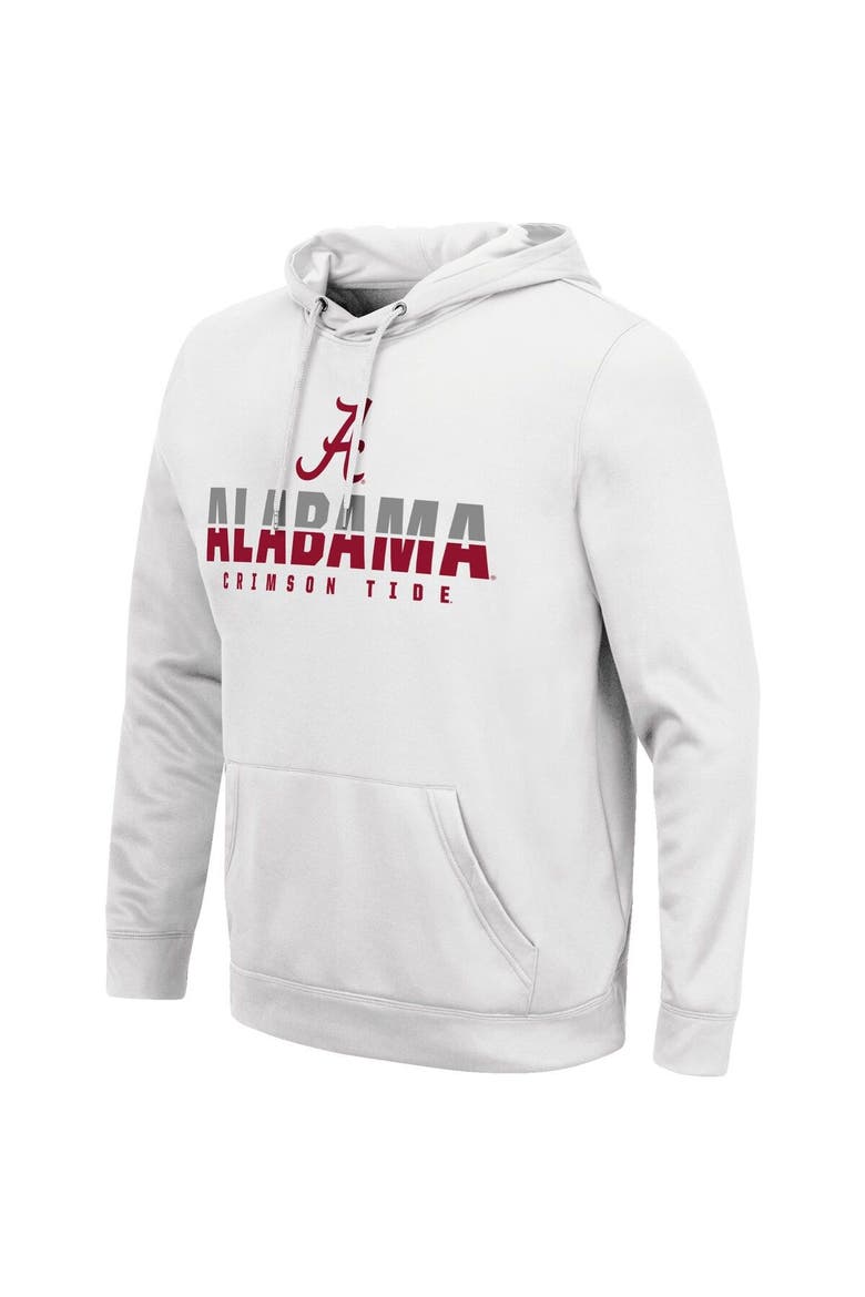 Men's Colosseum White Alabama Crimson Tide Lantern Pullover Hoodie, Alternate, color, White