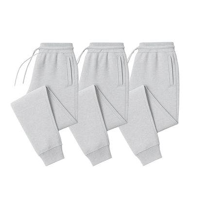 BenBen Men's 3 Pack Ultra Soft Fleece Jogger Sweatpants in Grey/grey/grey 
