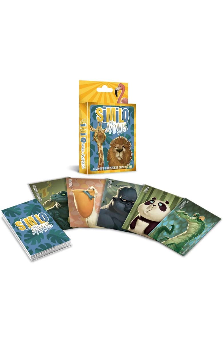 Horrible Guild Similo Wild Animals Cooperative Deduction Card Game 7+, Alternate, color, Multicolored