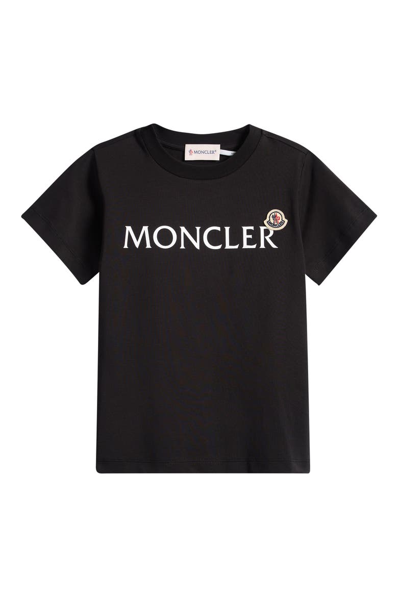 Kids' Logo Patch Graphic T-Shirt, Main, color, BLACK