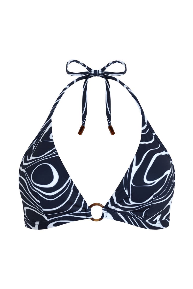 Women Halter Bikini Top Orcas, Main, color, navy