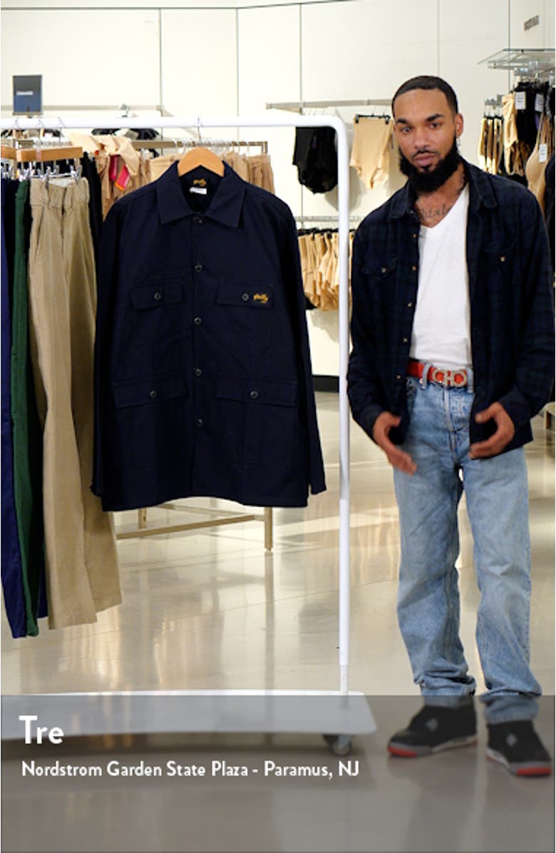 Button-Up Cotton Ripstop Work Jacket, sales video thumbnail