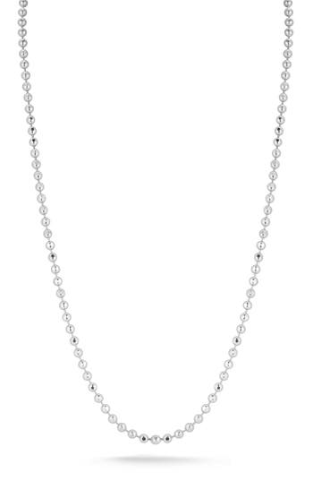 Glaze Jewelry Sterling Silver Ball Necklace In Brown