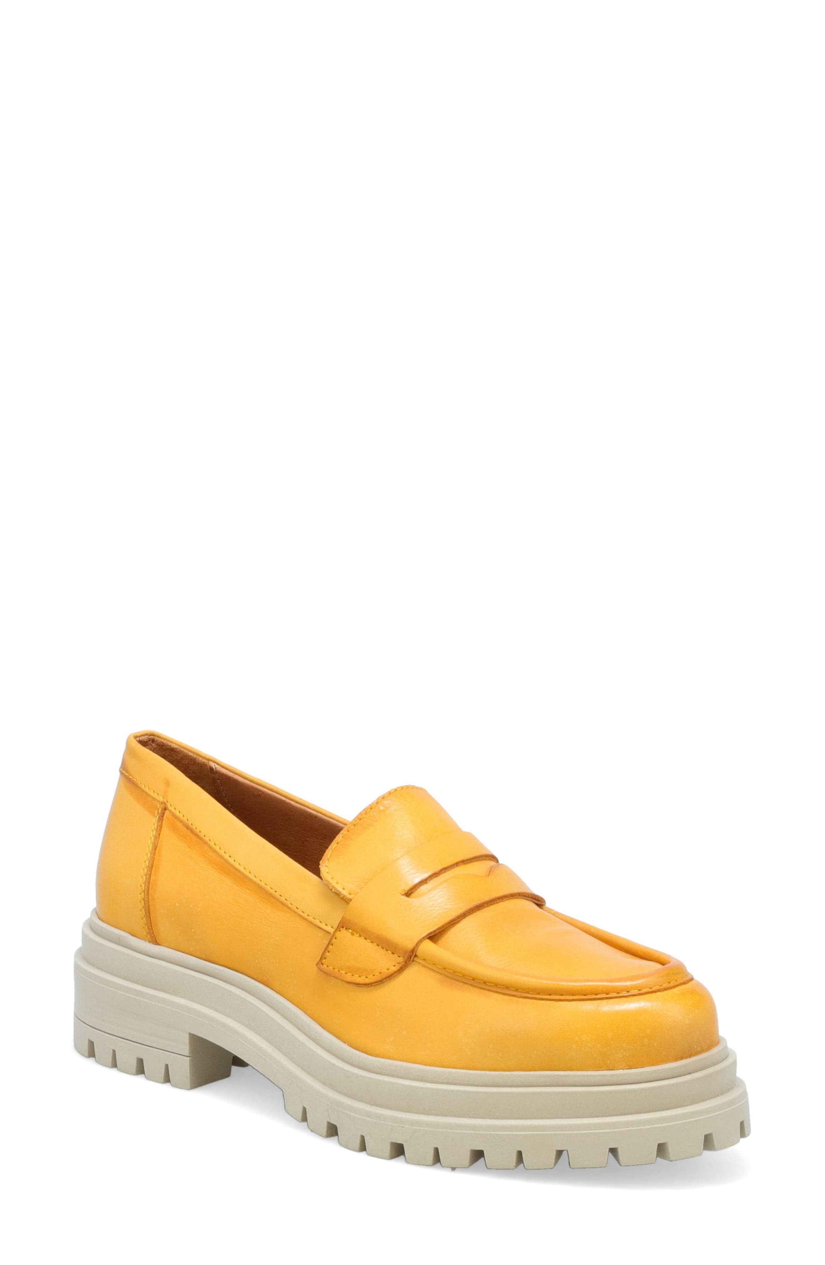 Legend Platform Loafer, Main, color, OCHRE ANTIQUE BURNIS