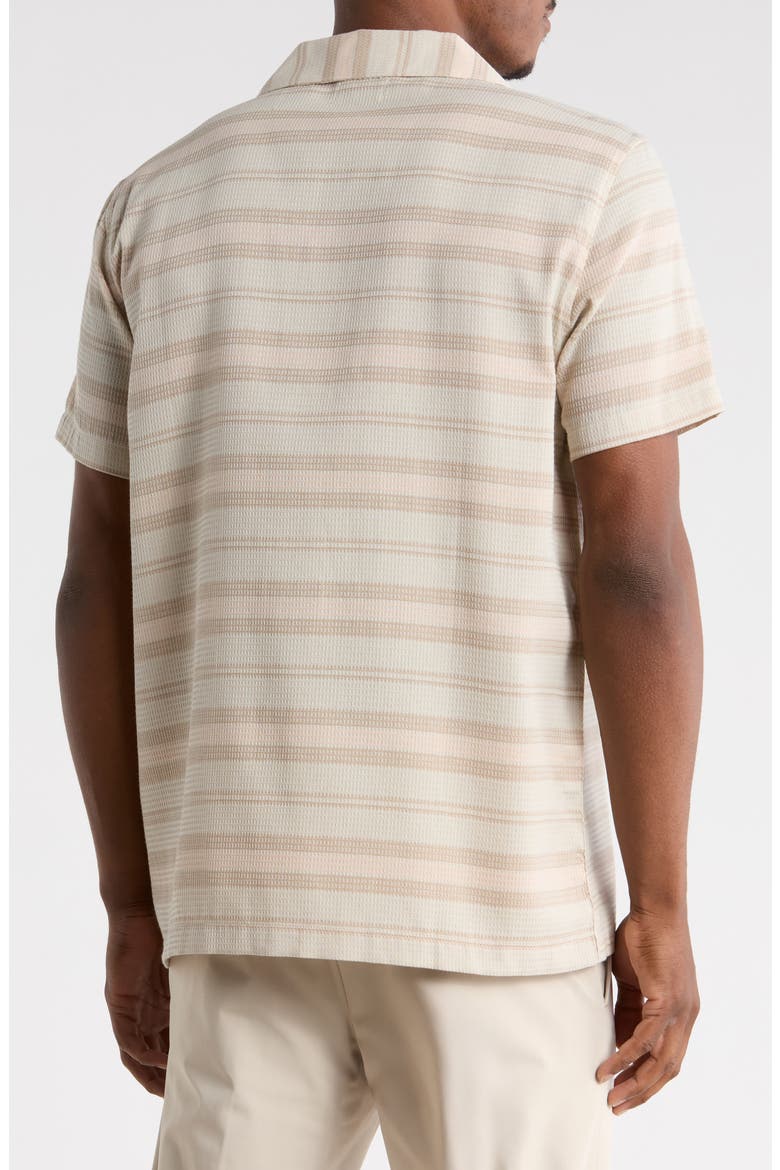 Textured Yarn Dye Stripe Shirt, Alternate, color, BONE