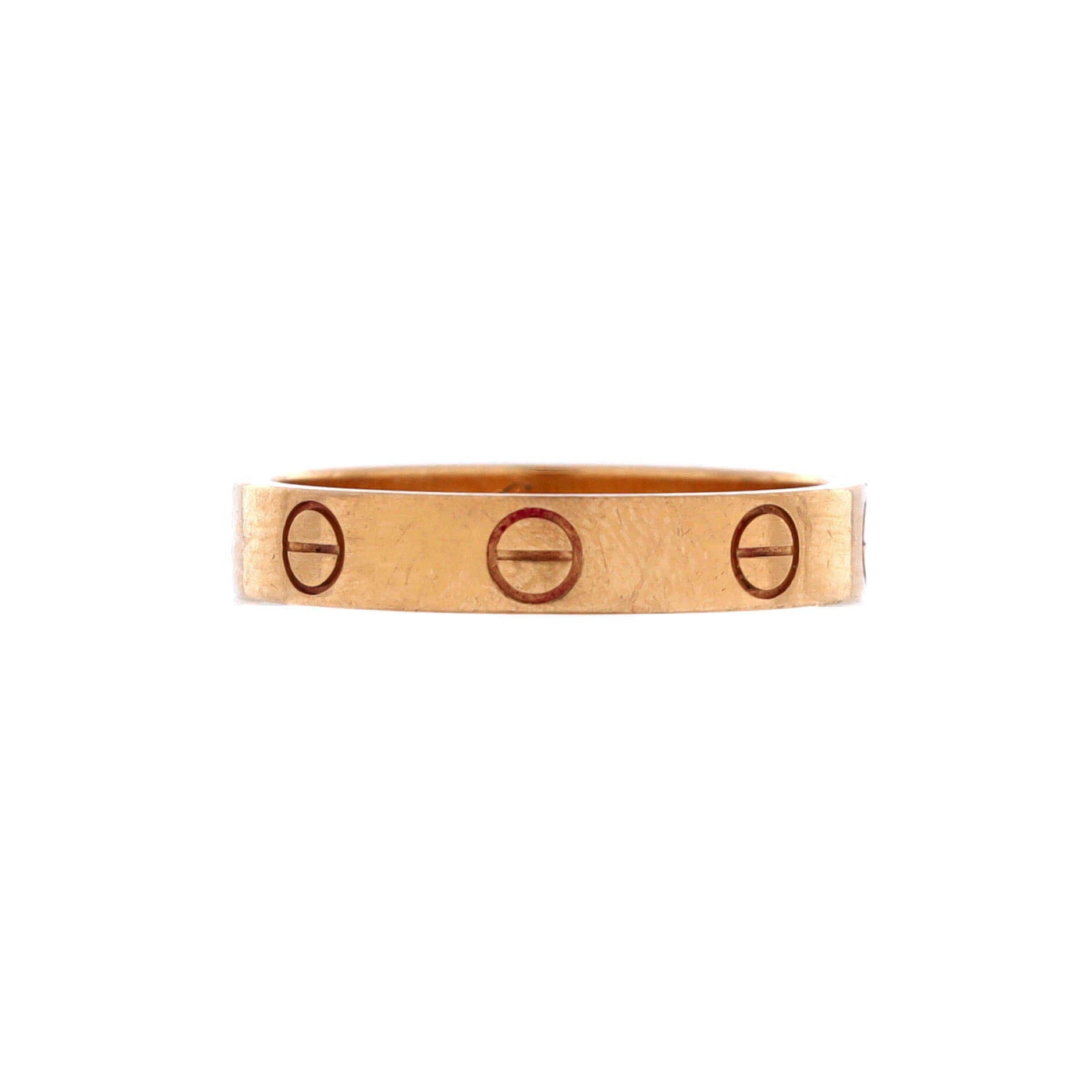 Love Wedding Band Ring 18K Rose Gold, Main, color, Metallic Gold