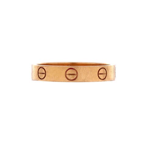 Love Wedding Band Ring 18K Rose Gold