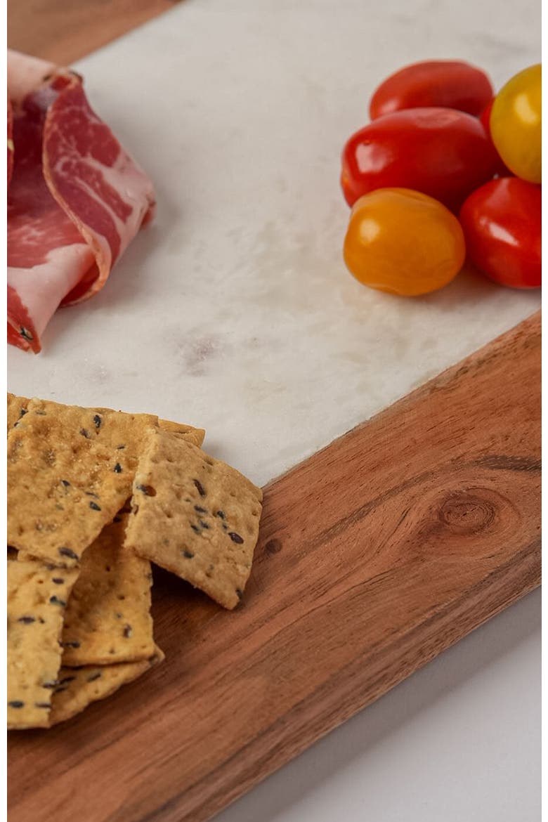 Marble Serving Board - Rectangle, Alternate, color, Grey
