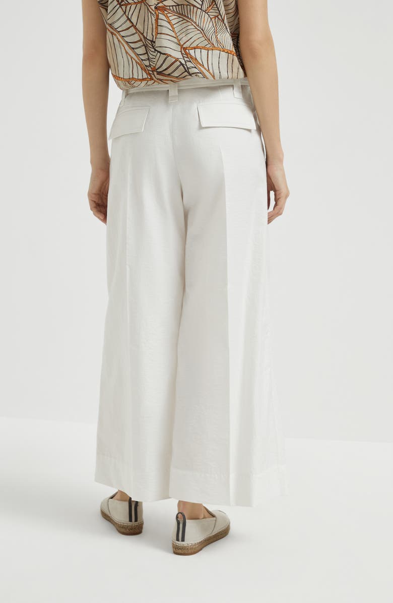 Brunello Cucinelli Cropped pleated trousers, Alternate, color,