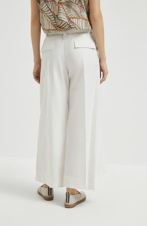Brunello Cucinelli Cropped Pleated Trousers