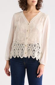 Forgotten Grace Floral Embroidered Cardigan