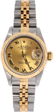 Pre-Owned Rolex Oyster Perpetual Datejust Automatic Watch Stainless Steel and Yellow Gold 26
