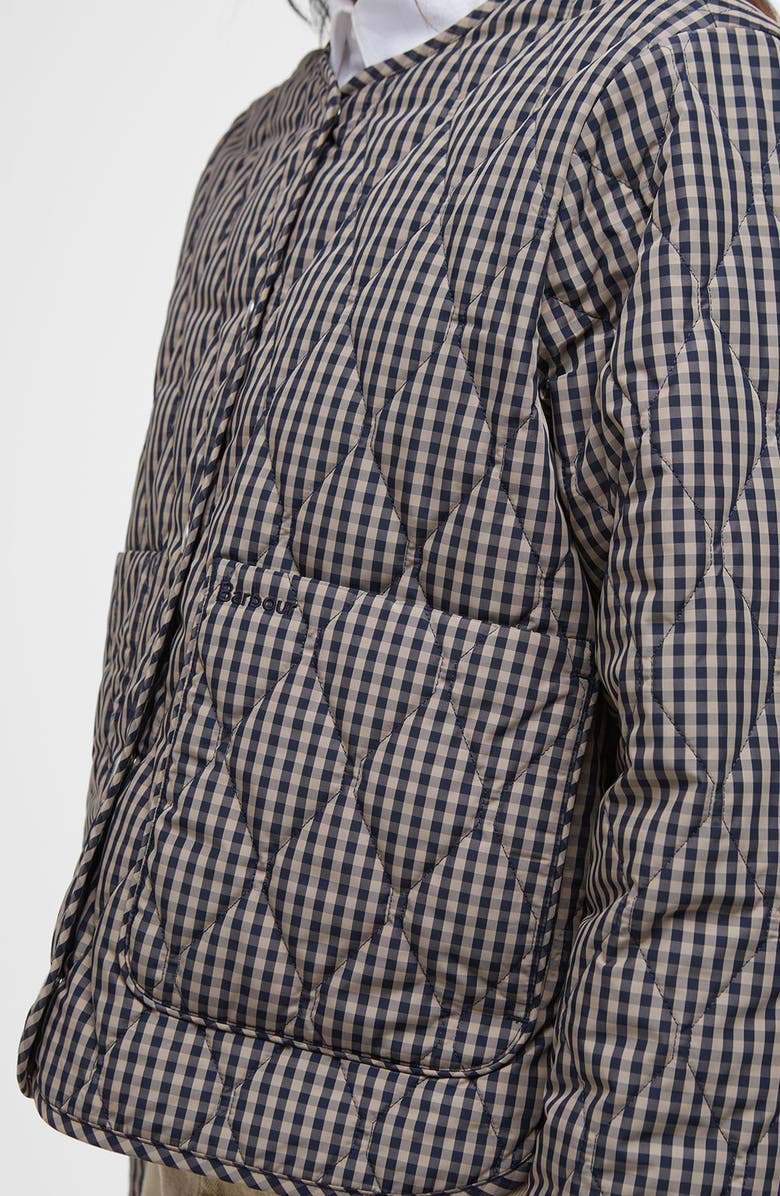 Barbour Monroe Gingham Quilted Jacket, Alternate, color,