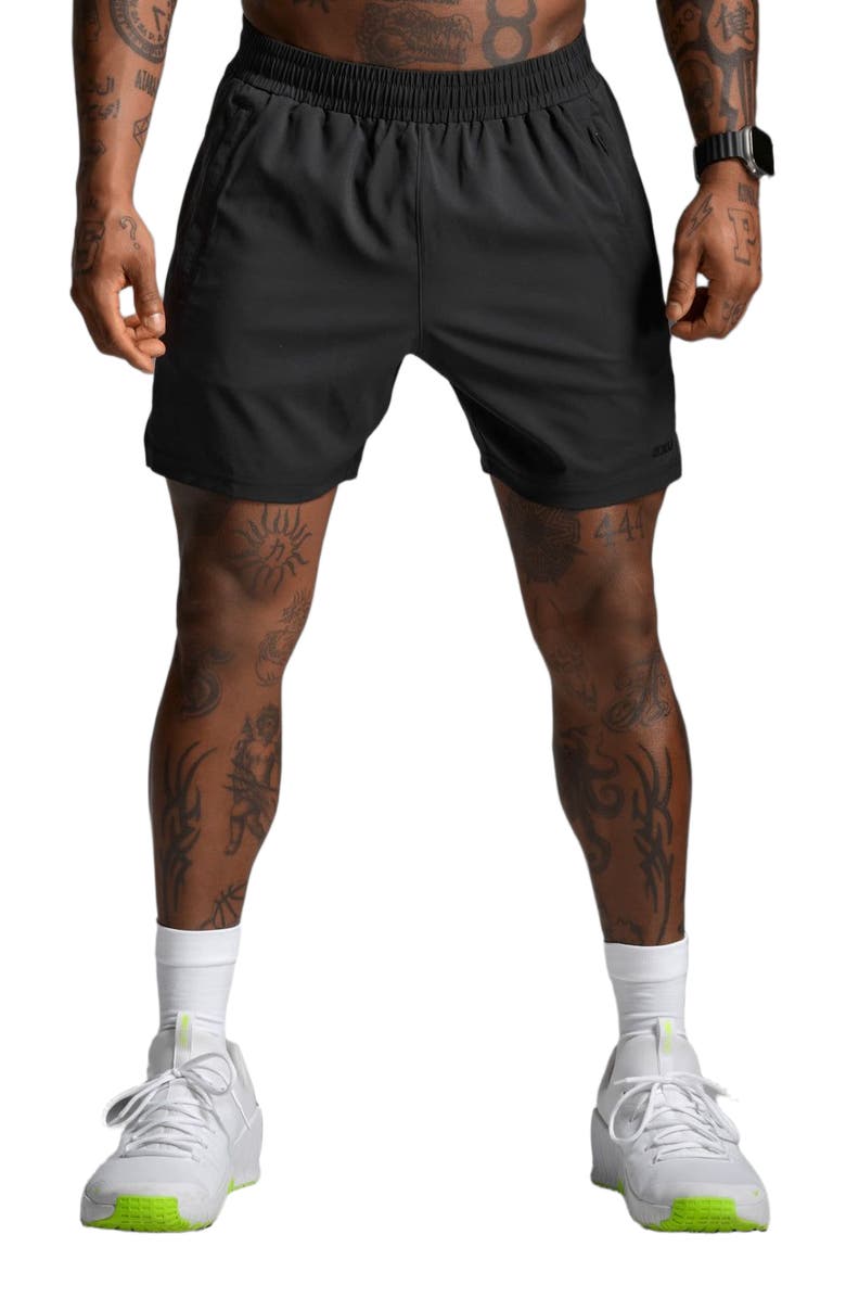 2XU Motion 5 Inch Shorts, Alternate, color, Black/Black
