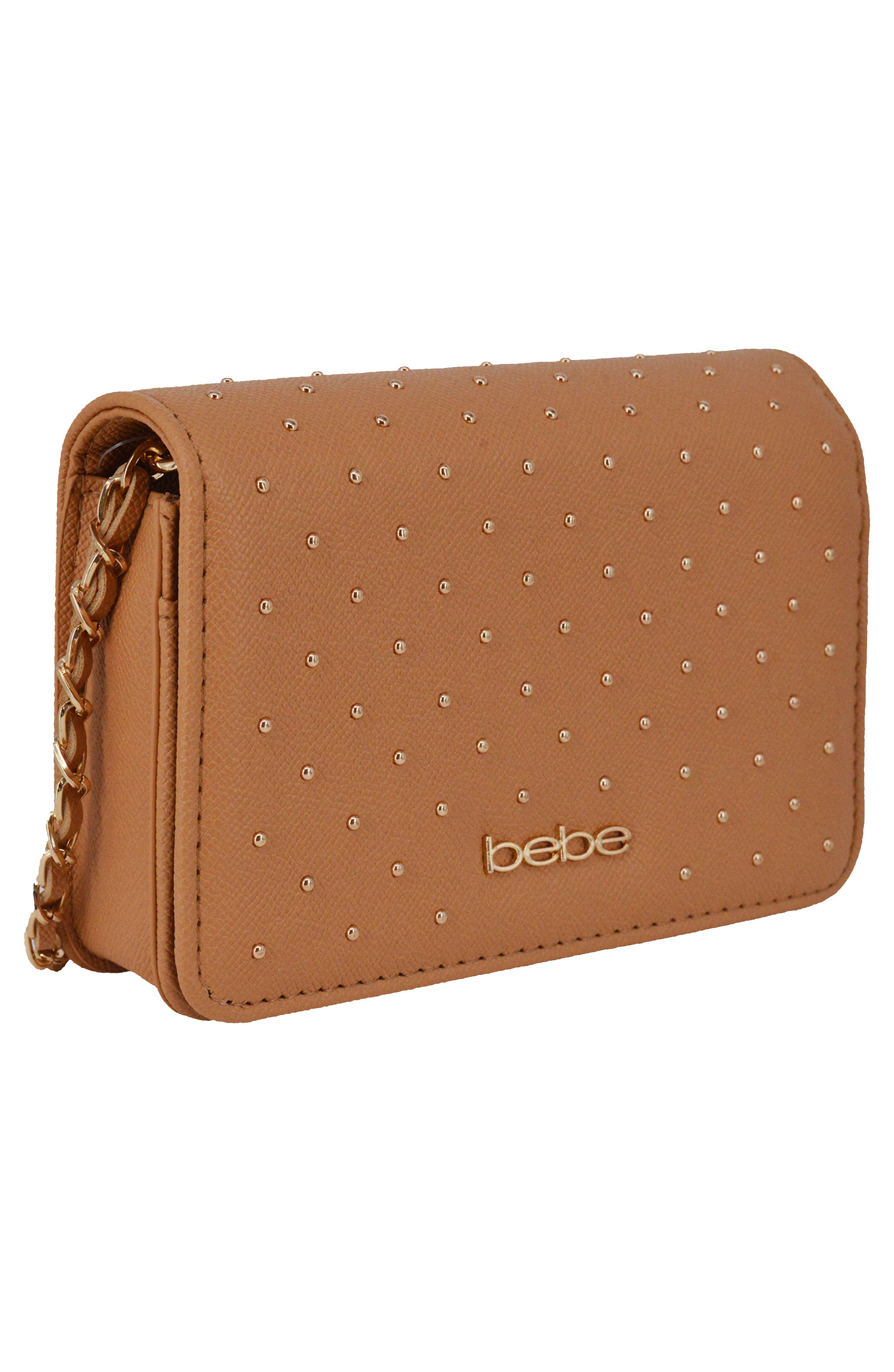 Sagan Studded Crossbody Bag, Alternate, color, CAMEL