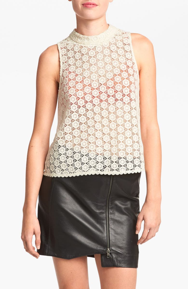 ASTR the Label ASTR Mock Neck Lace Top, Main, color,