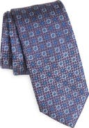 Nordstrom Montagna Neat Floral Medallion Silk Jacquard Tie