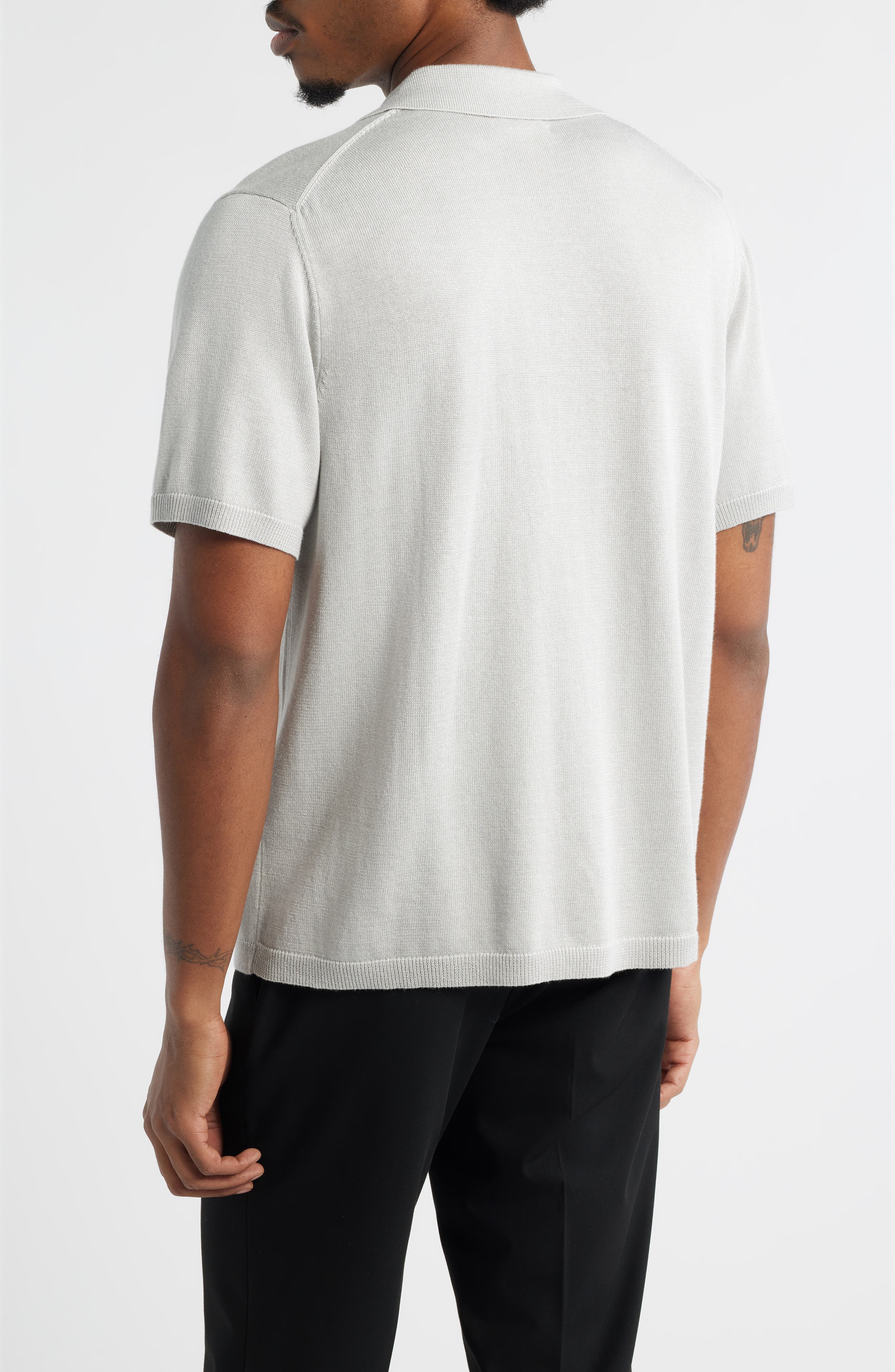 Camp Short Sleeve Button Up Sweater - image 4