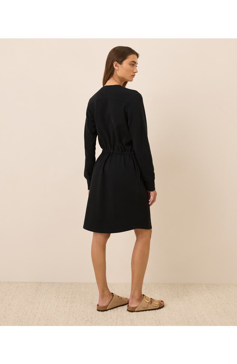 Pact Organic Cotton CloudKnit Sweatshirt Dress, Alternate, color, Black