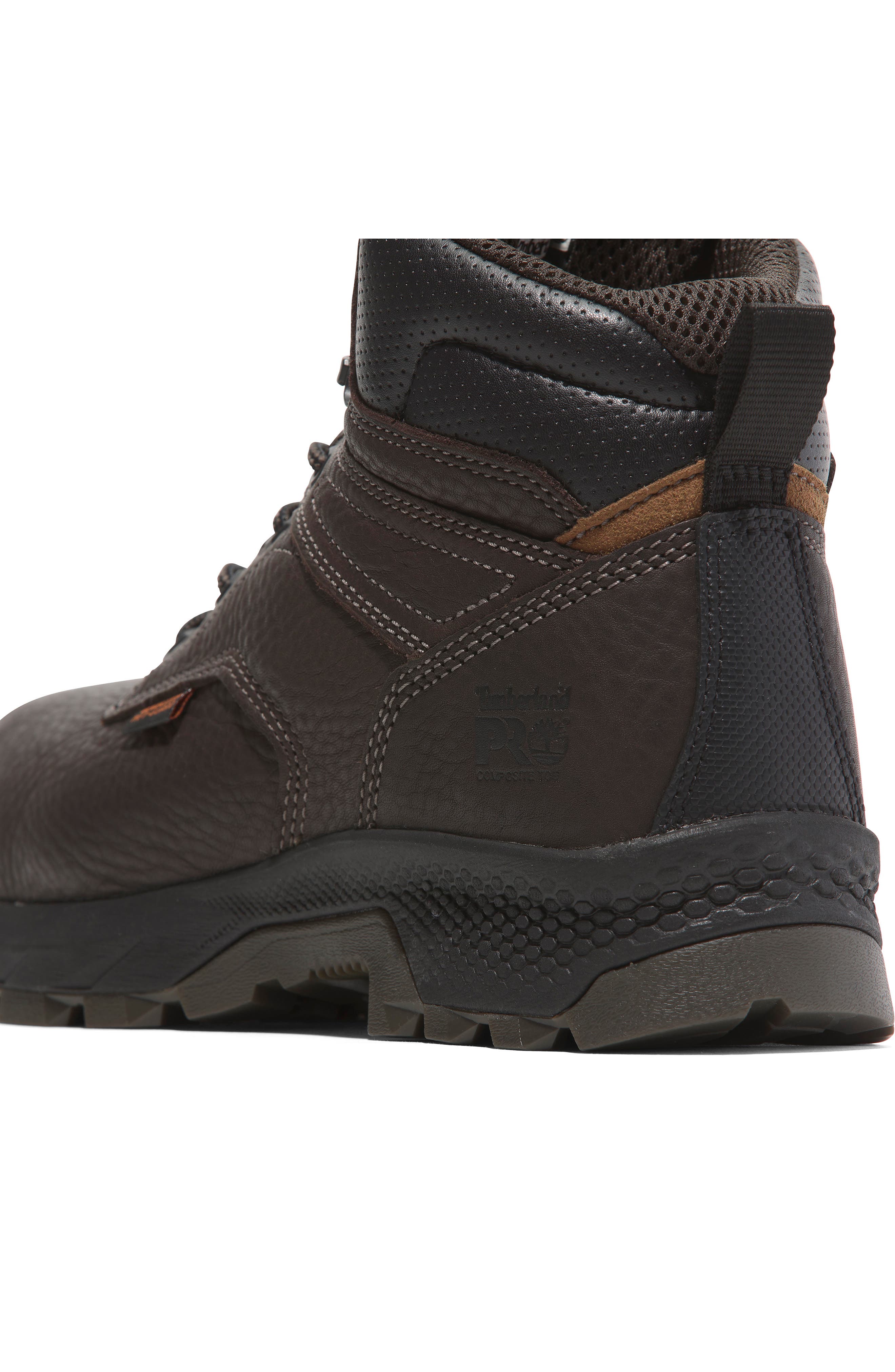 Timberland TiTAN EV 6" Waterproof Composite Toe Work Boot, Alternate, color, Brown