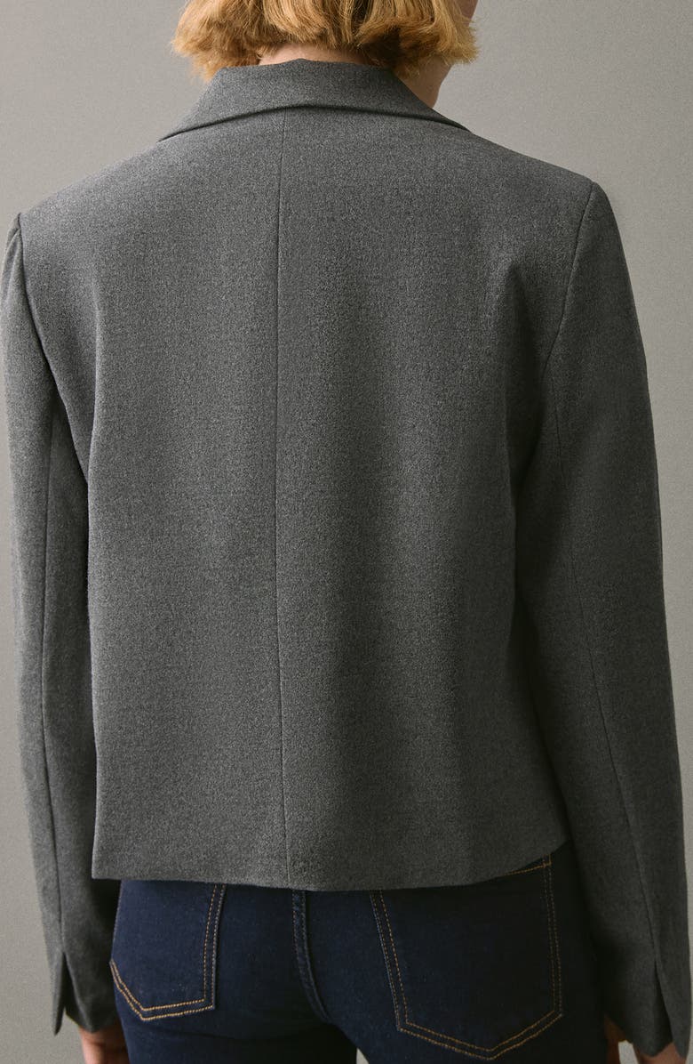 MANGO TEEN Short Blazer, Alternate, color, Grey