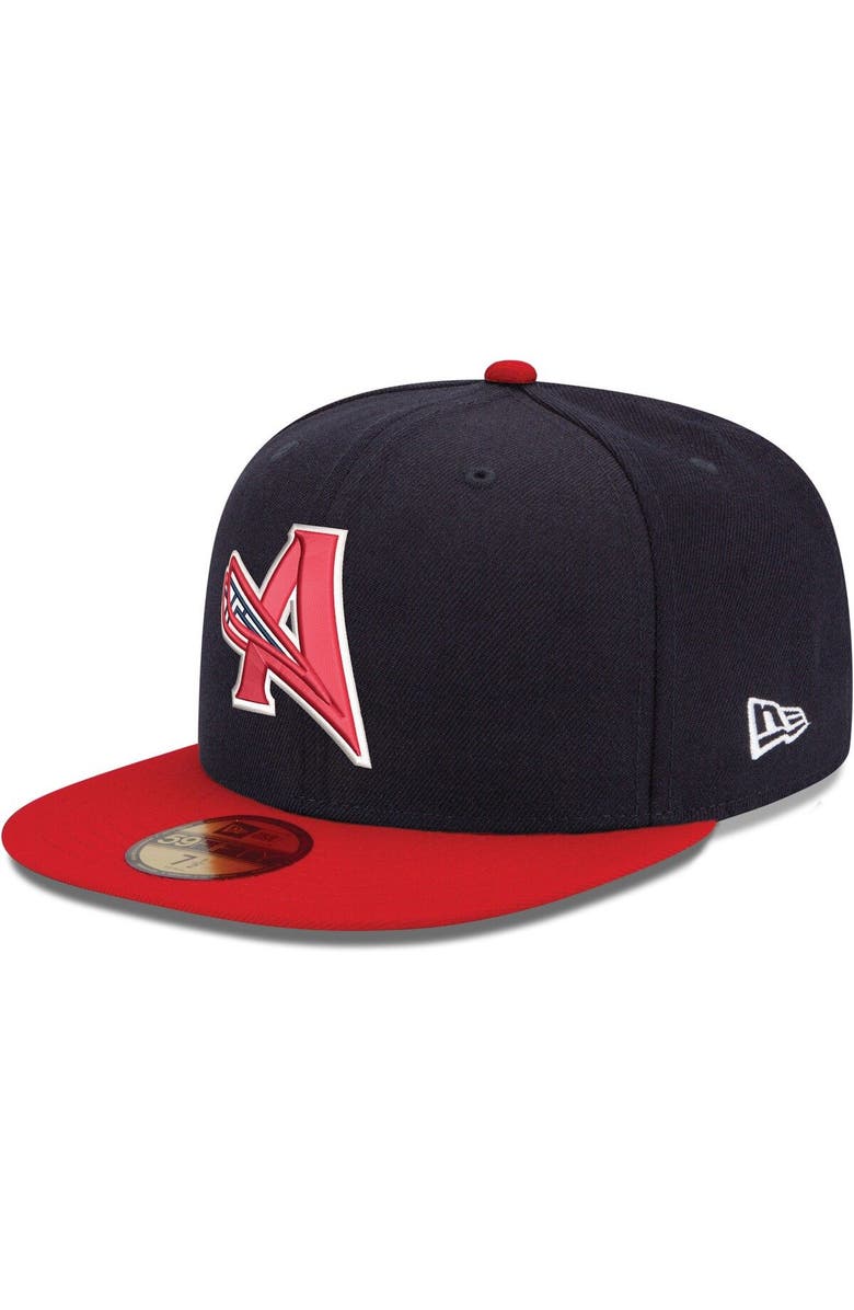 New Era Men's New Era Navy Augusta GreenJackets Authentic Collection 59FIFTY Fitted Hat, Main, color, Navy