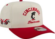 New Era Men's New Era Cream/Red Cincinnati Bearcats Two-Tone Arched 9FIFTY Snapback Hat