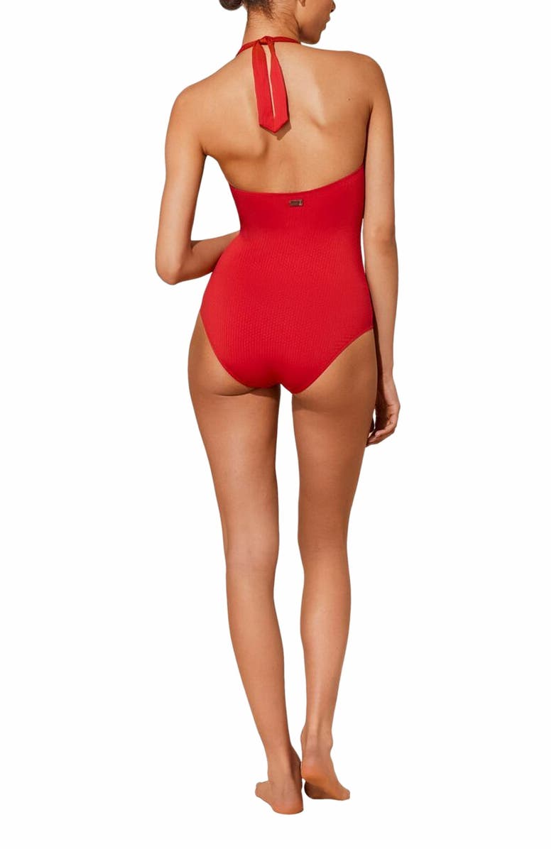 Vilebrequin Women's Plumetis Embroidered One-Piece Swimsuit, Alternate, color, 