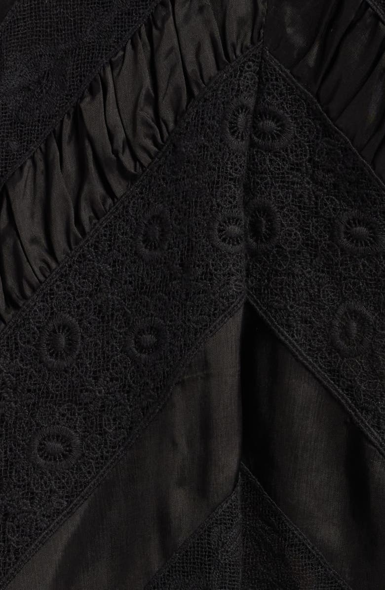 LoveShackFancy Shayda Lace Miniskirt, Alternate, color,