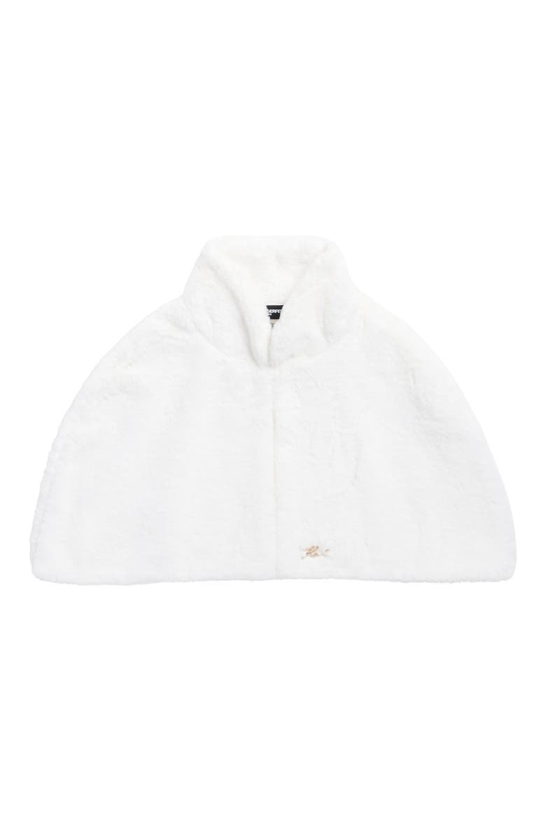 Faux Fur Capelet, Main, color, IVORY
