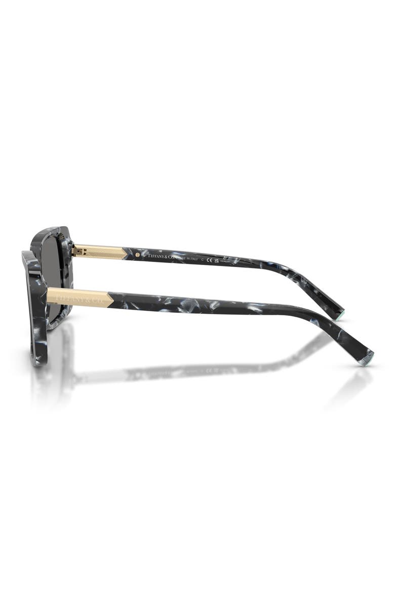 55mm Polarized Rectangular Sunglasses, Alternate, color, HAVANA MADREPERLA / GREY POLAR