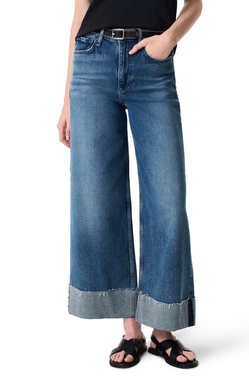 Rag & Bone Sofie High-rise Wide-leg Ankle Cuff Jeans In Atlantic