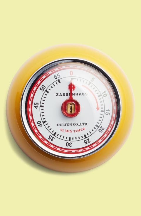 Magnetic Retro 60 Minute Kitchen Timer, 2.75-Inch