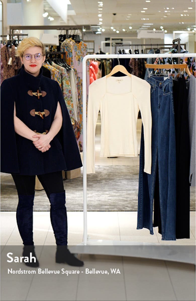 Square Neck Long Sleeve Top, sales video thumbnail