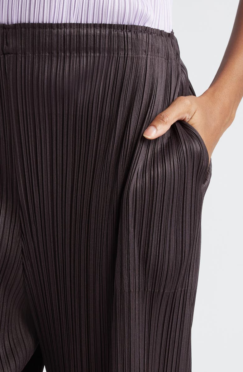 Pleats Please Issey Miyake Monthly Colors April Crop Wide Leg Pants, Alternate, color, 