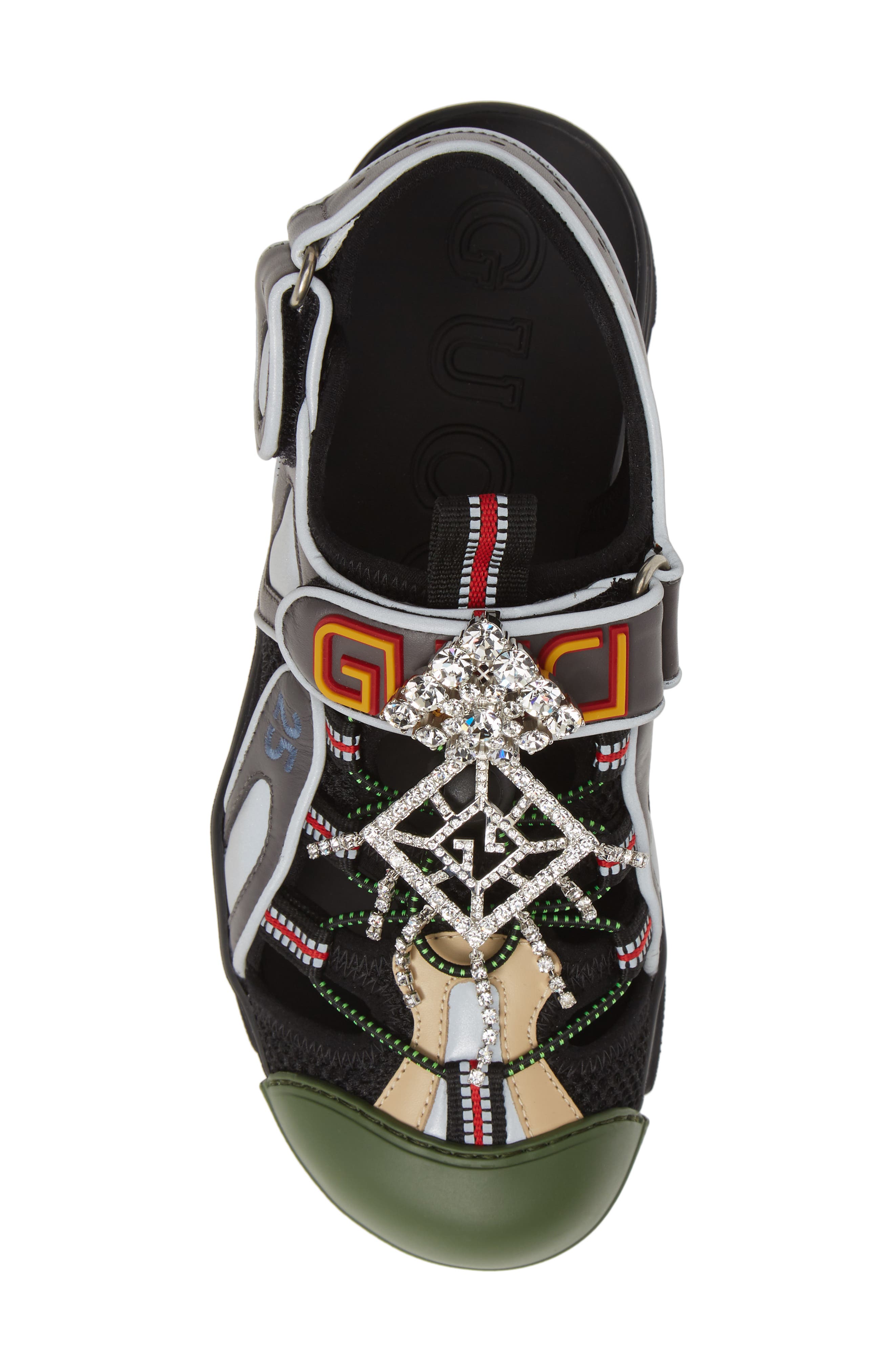 Gucci Tinsel Sport Sandal, Alternate, color, 