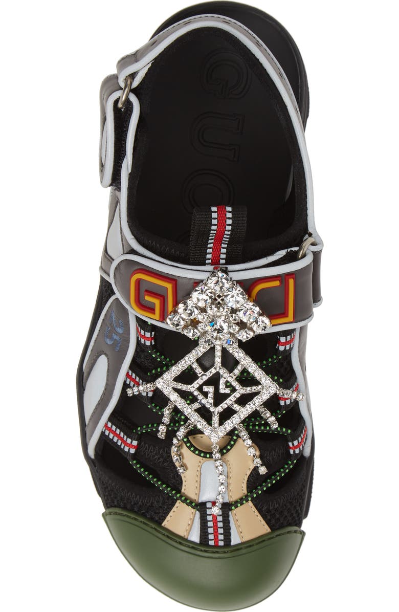 Gucci Tinsel Sport Sandal, Alternate, color,