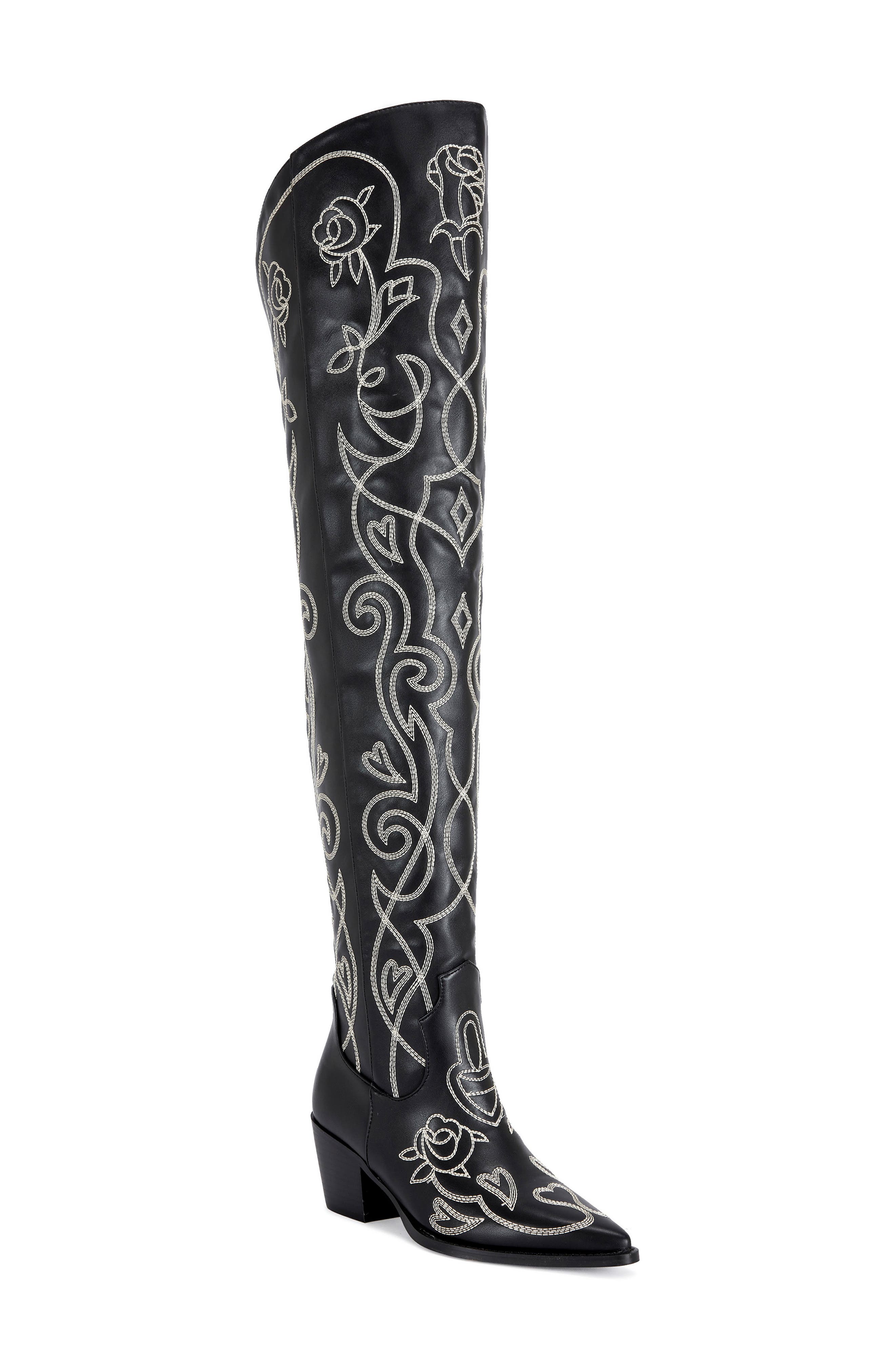 AZALEA WANG Kess Over the Knee Boot, Main, color, 