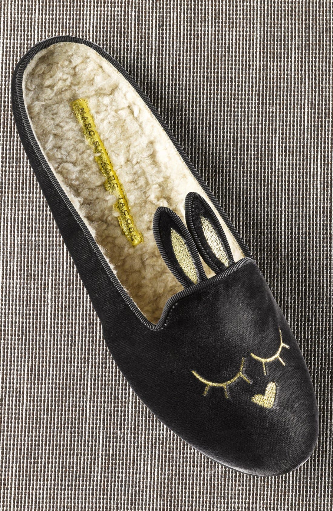MARC BY MARC JACOBS 'Sleeping Bunny' Slipper, Alternate, color, RED