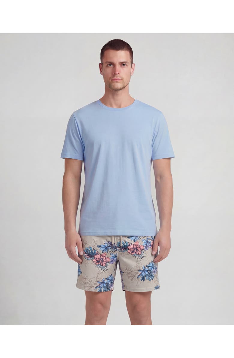Lords of Harlech Exotic Floral Mens Lounge Short, Main, color, Exotic Floral Neutral