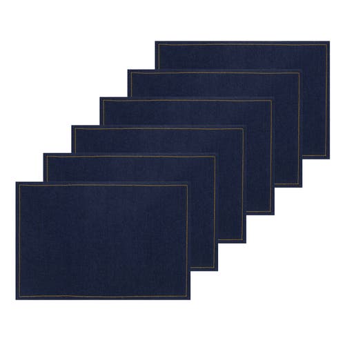 C & F Home C&f Home Denim Placemats Set Of 6 In Blue