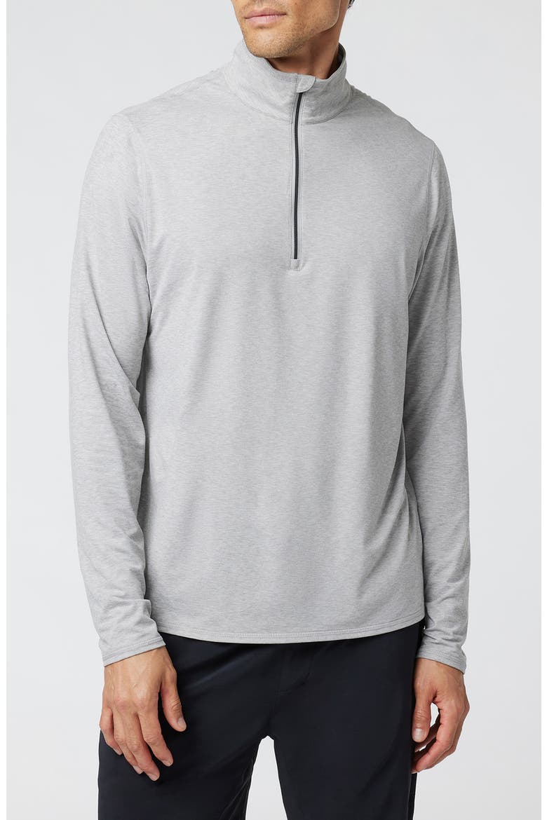 Ease Performance Half Zip 2.0 Sweatshirt, Main, color, LIGHT HEATHER GREY