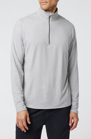 Outlet Vuori Ease Performance Half Zip - Charcoal Heather - S