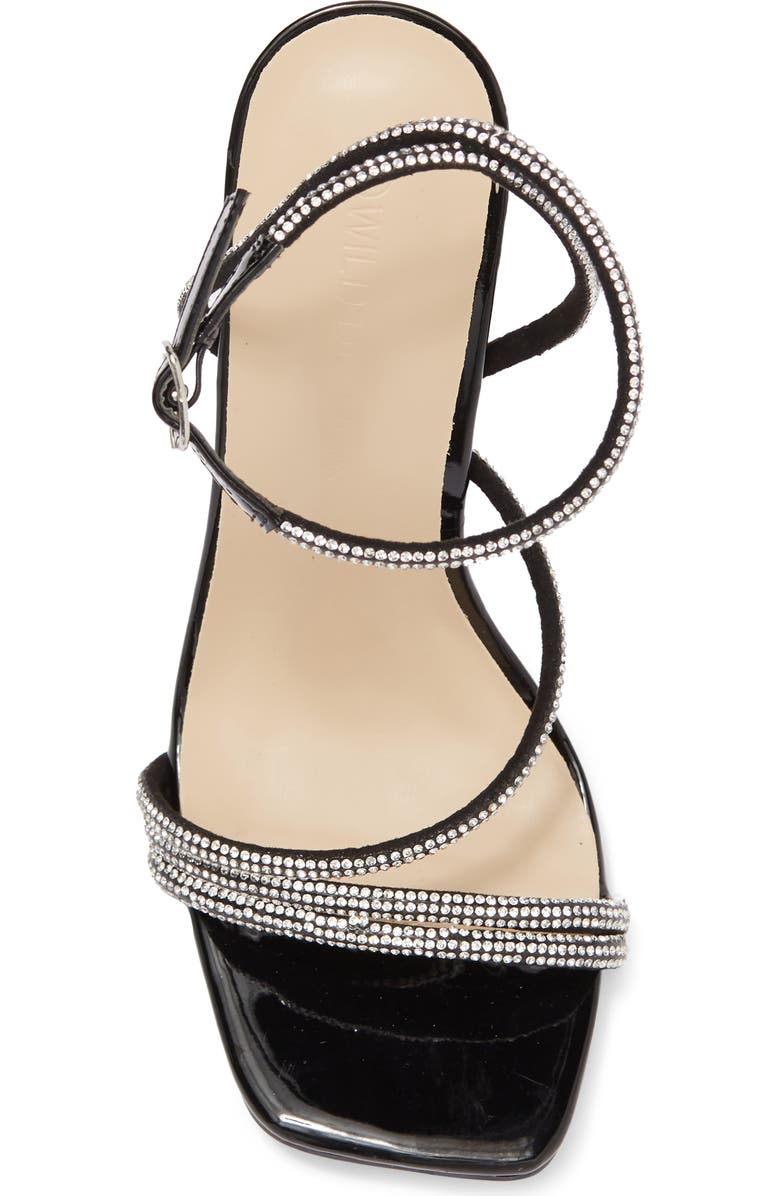 WILD DIVA LOUNGE Flair Crystal Stiletto Sandal, Alternate, color,