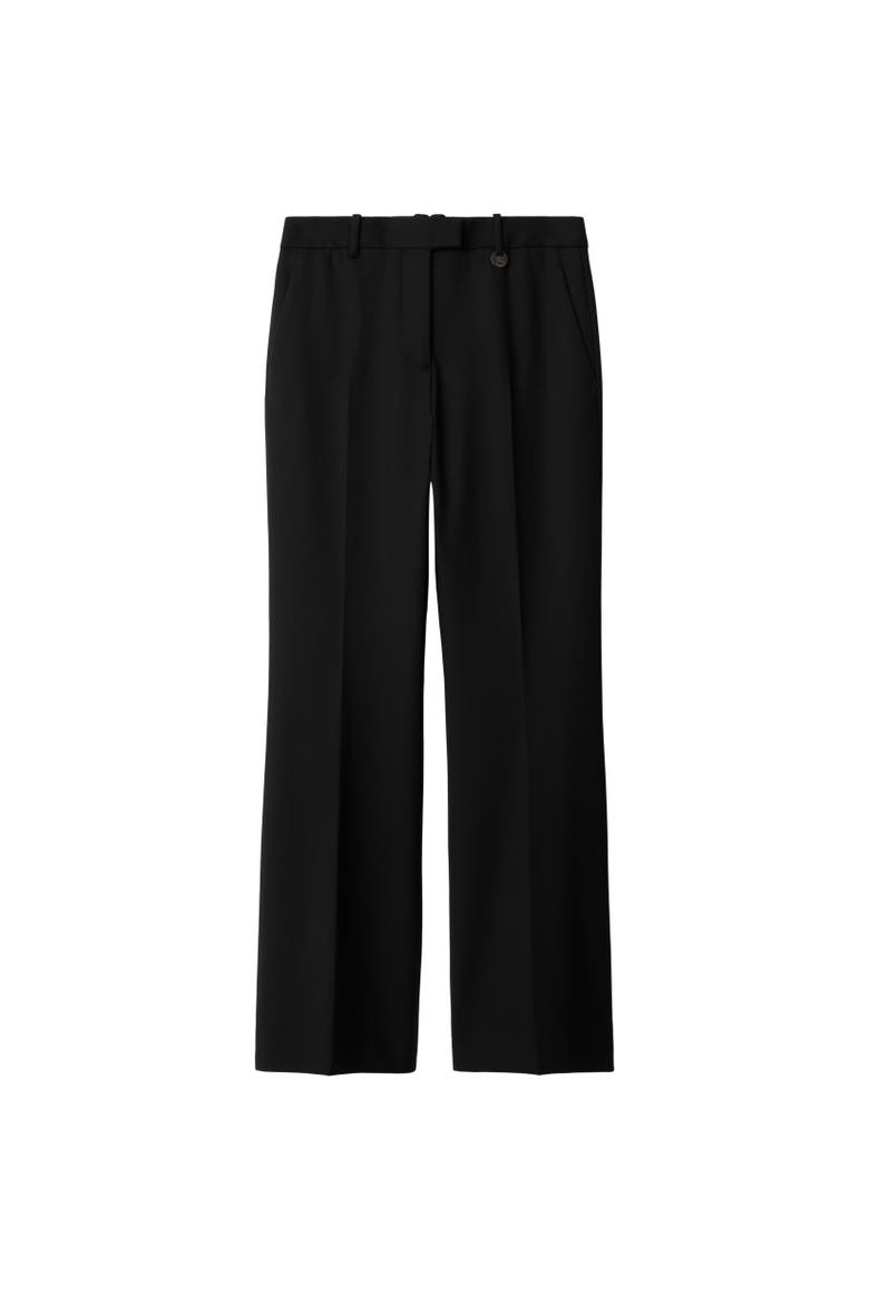 Wool Blend Tailored Trousers, Alternate, color, Black