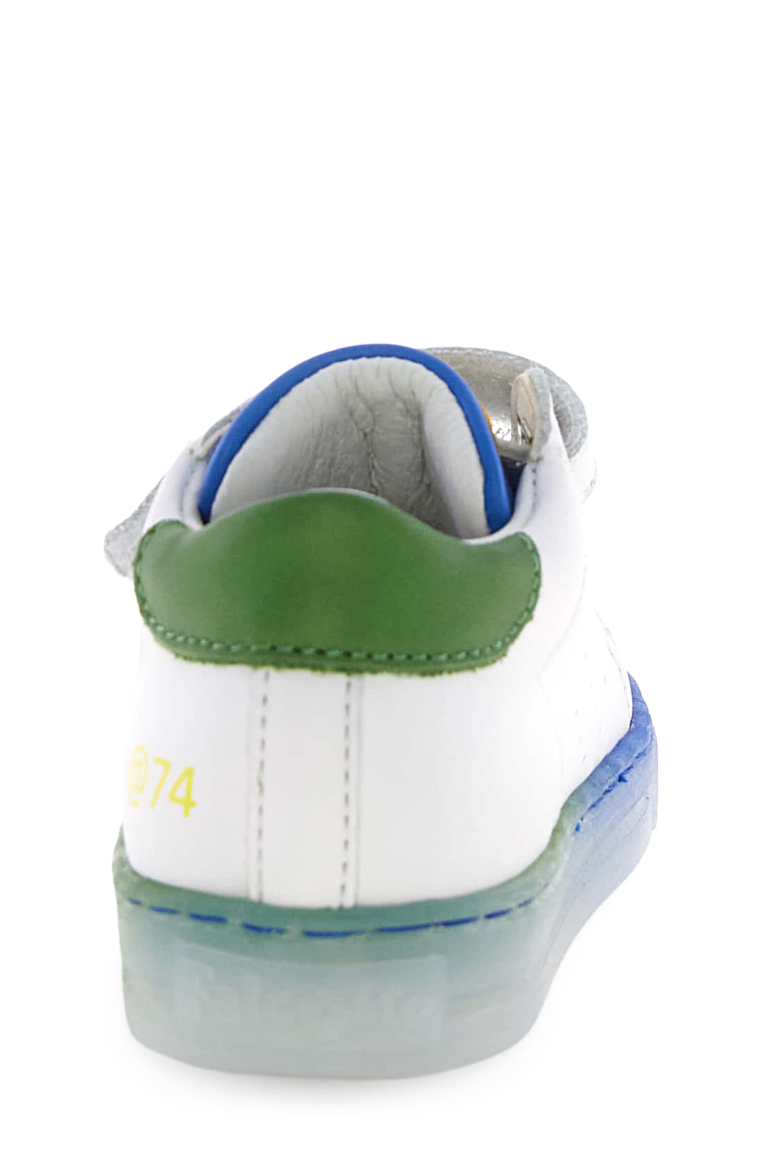 Naturino Kids' Falcotto Salazar 3 VL Sneaker, Alternate, color, White/ Blue/ Green