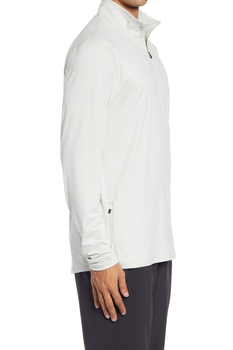 Ease Performance Half Zip Pullover, Alternate, color, DOVE GREY HEATHER