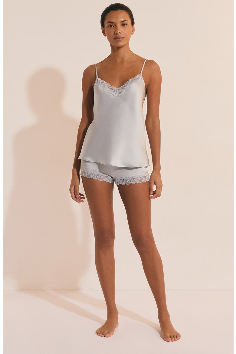 Milky Silk Camisole, Alternate, color, SILVER
