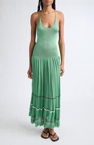 EMILY DAWN LONG Kingsley Pleated Maxi Dress